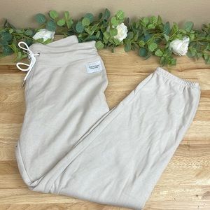 Calvin Klein Performance Womens Logo Sweatpants Nu-beige.Size L  comfy soft